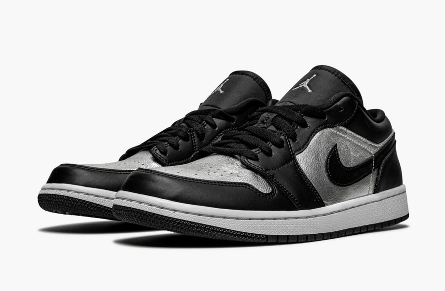 Jordan 1 Low SE Black Metallic Silver Women's