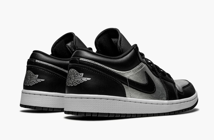 Jordan 1 Low SE Black Metallic Silver Women's
