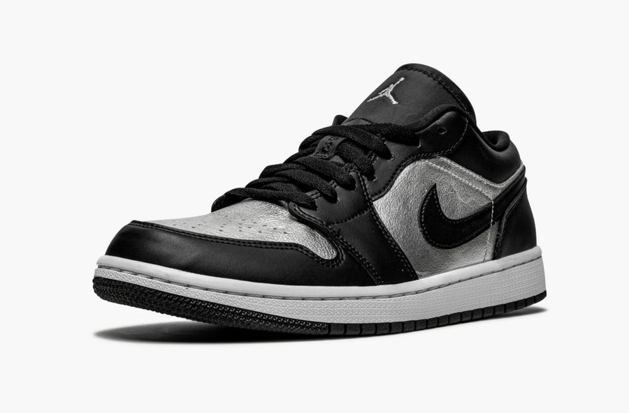 Jordan 1 Low SE Black Metallic Silver Women's