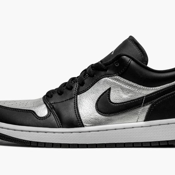 Jordan 1 Low SE Black Metallic Silver Women's