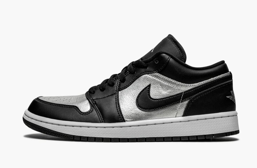 Jordan 1 Low SE Black Metallic Silver Women's