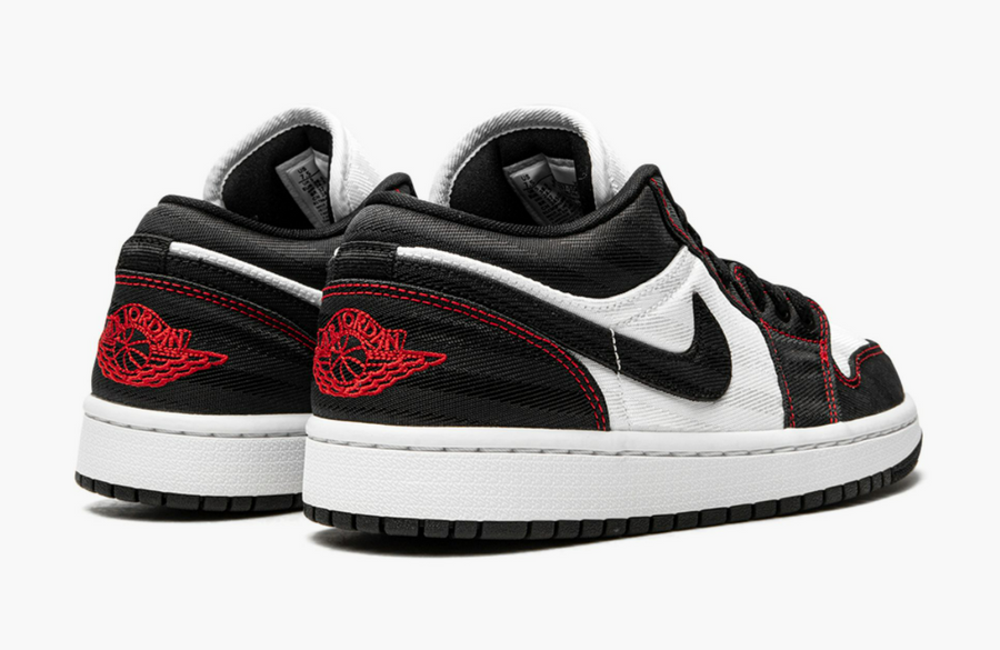 Jordan 1 Low SE Utility White Black Gym Red Women's
