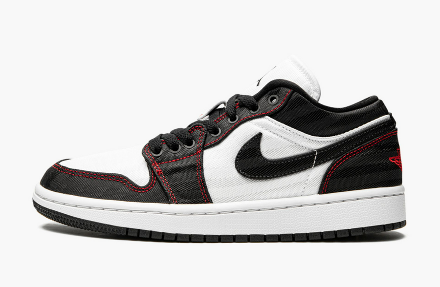 Jordan 1 Low SE Utility White Black Gym Red Women's