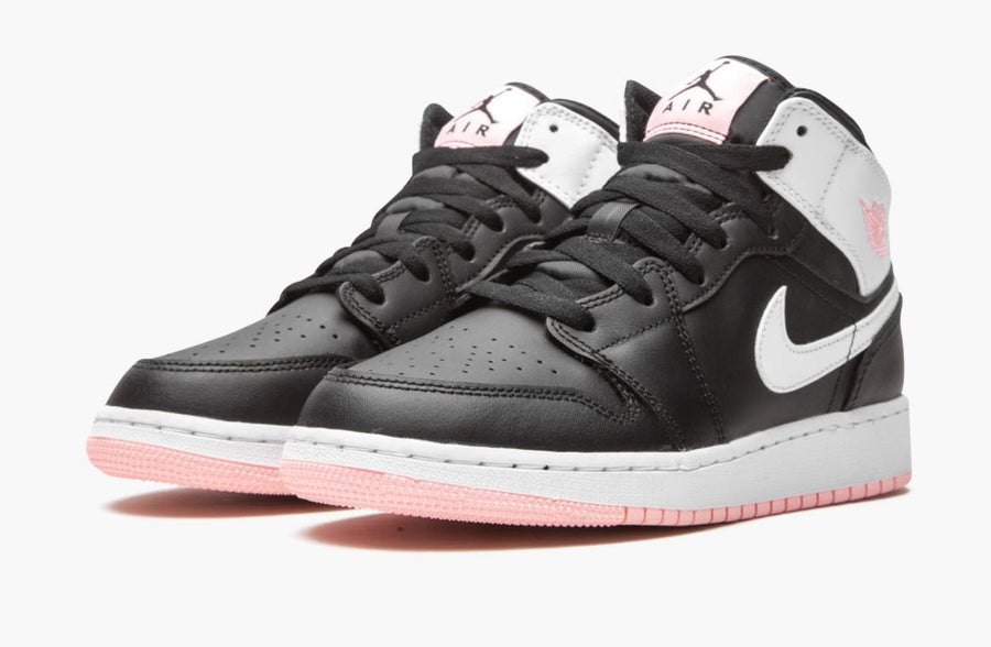 Jordan 1 Mid Black Arctic Pink (Gradeschool)