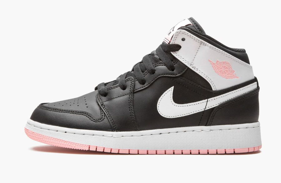 Jordan 1 Mid Black Arctic Pink (Gradeschool)