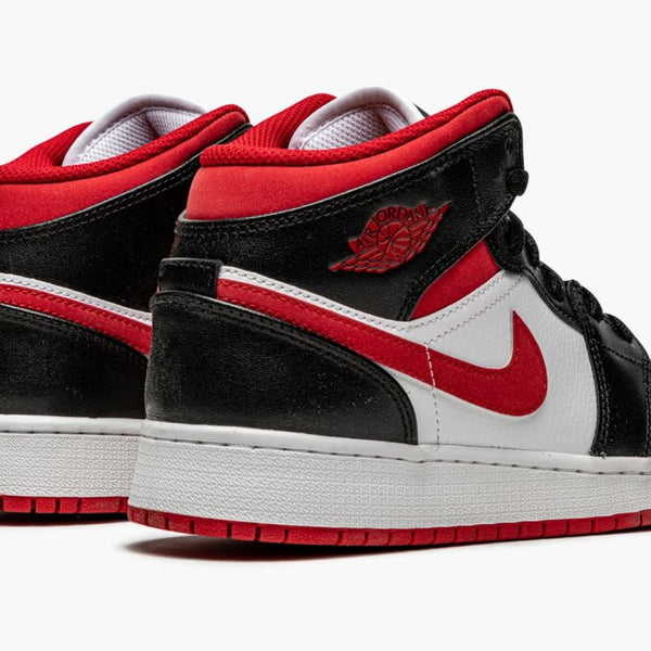 Jordan 1 Mid Black Gym Red (Gradeschool)