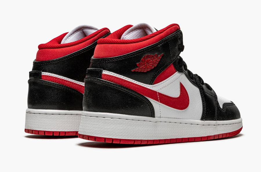 Jordan 1 Mid Black Gym Red (Gradeschool)