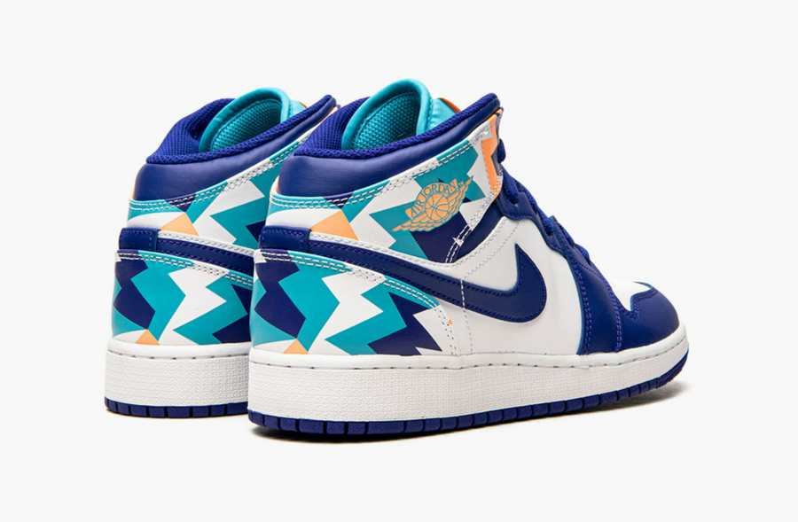 Jordan 1 Mid Geometric Print (Gradeschool)