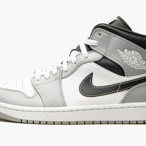 Jordan 1 Mid Light Smoke Grey Anthracite Men's