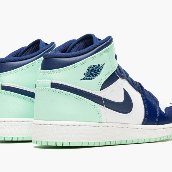 Jordan 1 Mid Mystic Navy Mint Foam (Gradeschool)