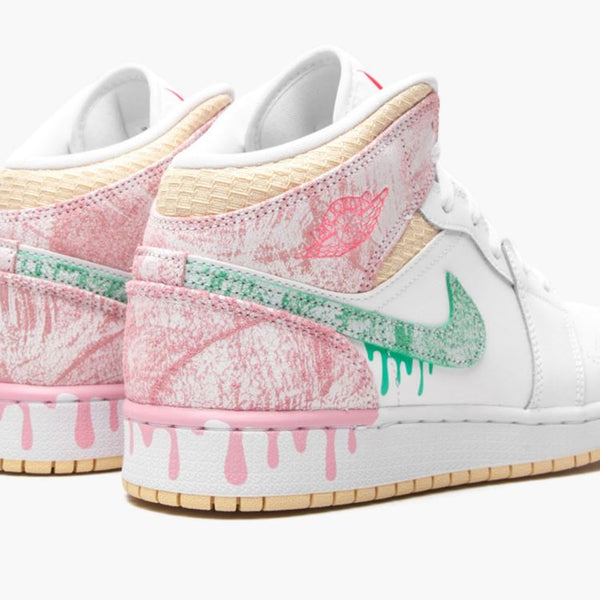 Jordan 1 Mid Paint Drip (Gradeschool)