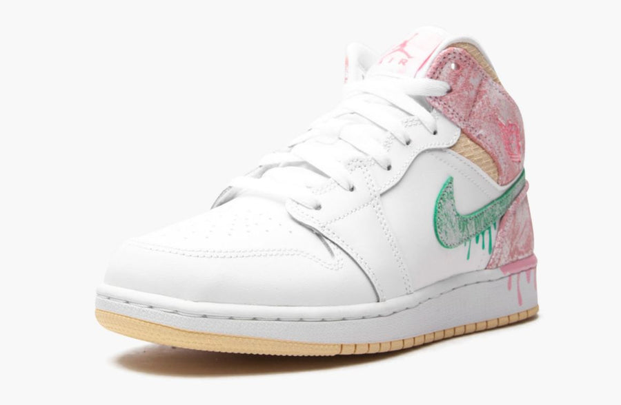 Jordan 1 Mid Paint Drip (Gradeschool)