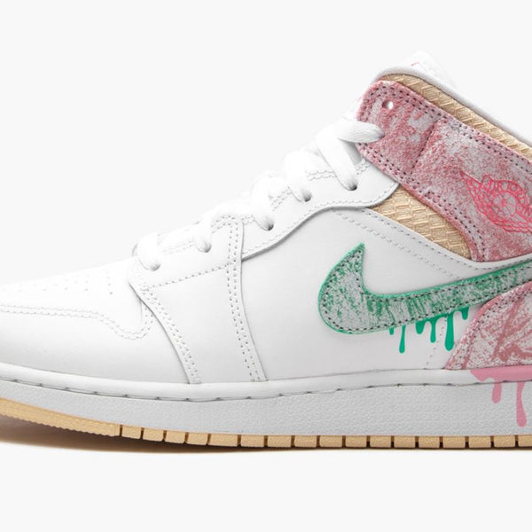 Jordan 1 Mid Paint Drip (Gradeschool)