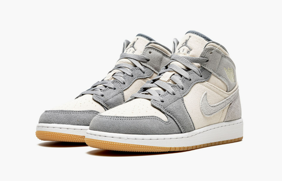 Jordan 1 Mid SE Coconut Milk Particle Grey (Gradeschool)