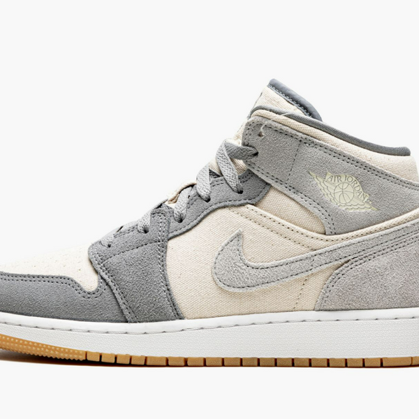 Jordan 1 Mid SE Coconut Milk Particle Grey (Gradeschool)