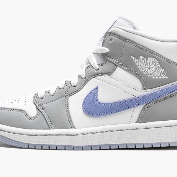 Jordan 1 Mid Wolf Grey Aluminum Women's