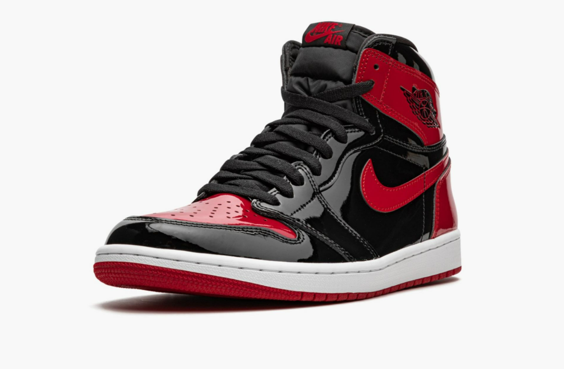Jordan 1 Retro High OG Patent Bred Men s Pimp Kicks