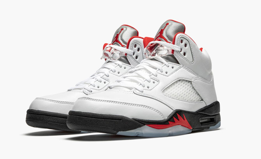Jordan 5 Retro Fire Red Silver Tongue 2020 Men's