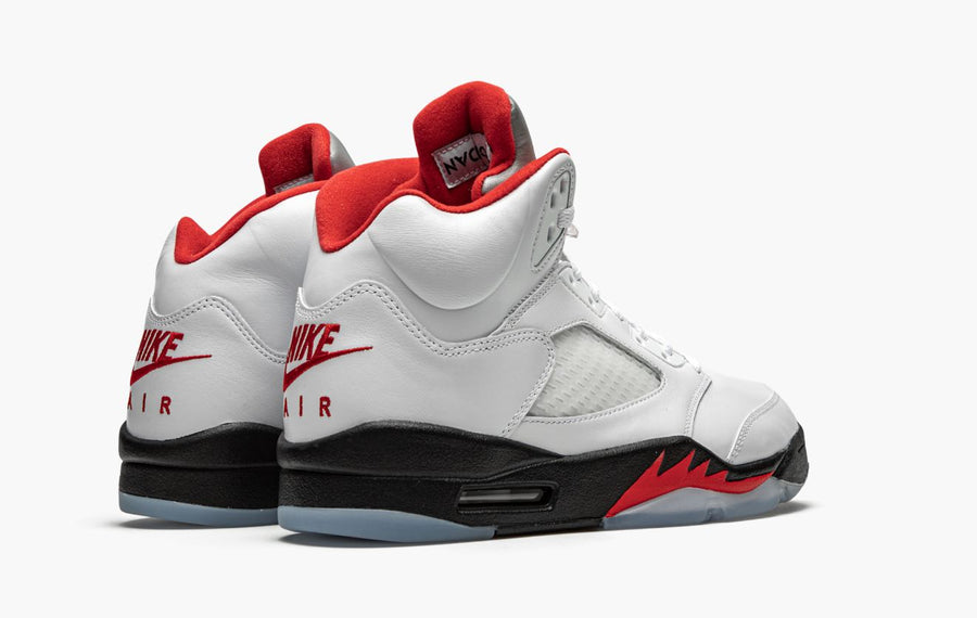 Jordan 5 Retro Fire Red Silver Tongue 2020 Men's