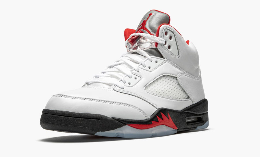 Jordan 5 Retro Fire Red Silver Tongue 2020 Men's