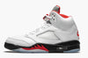 Jordan 5 Retro Fire Red Silver Tongue 2020 Men's