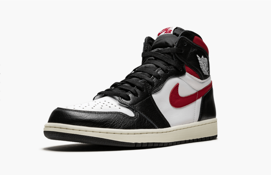 Jordan 1 High  Black White Gym Red Men's