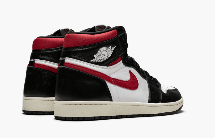 Jordan 1 High  Black White Gym Red Men's