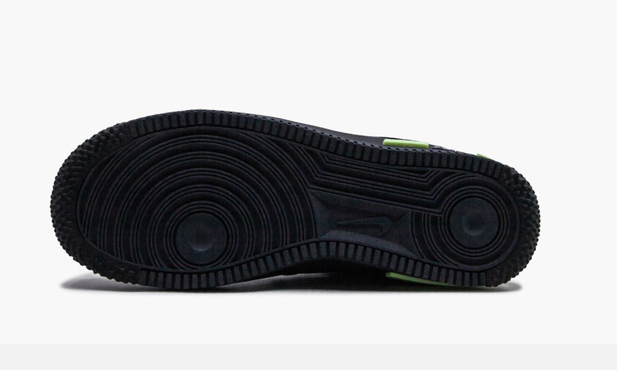 Nike Air Force 1 Low React Triple Black (Gradeschool)