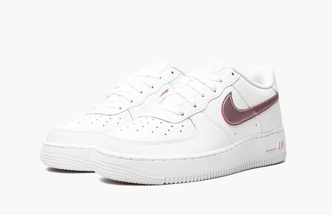Nike Air Force 1 Low White Pink Glaze Gradeschool Pimp Kicks