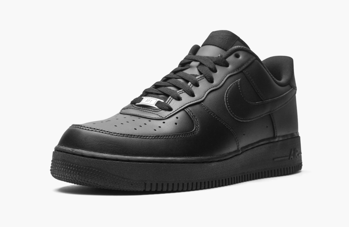 Air force 1 top low triple black
