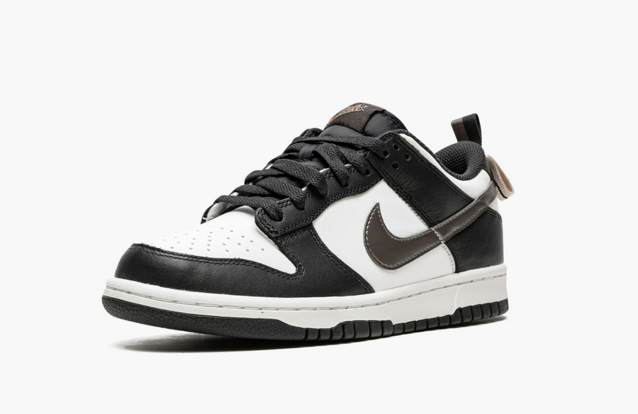 Nike Dunk Low Black White Gold Pull Tabs (Gradeschool)