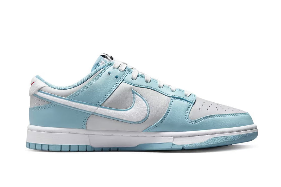 Nike Dunk Low Retro Fleece Swoosh Worn Blue Men's