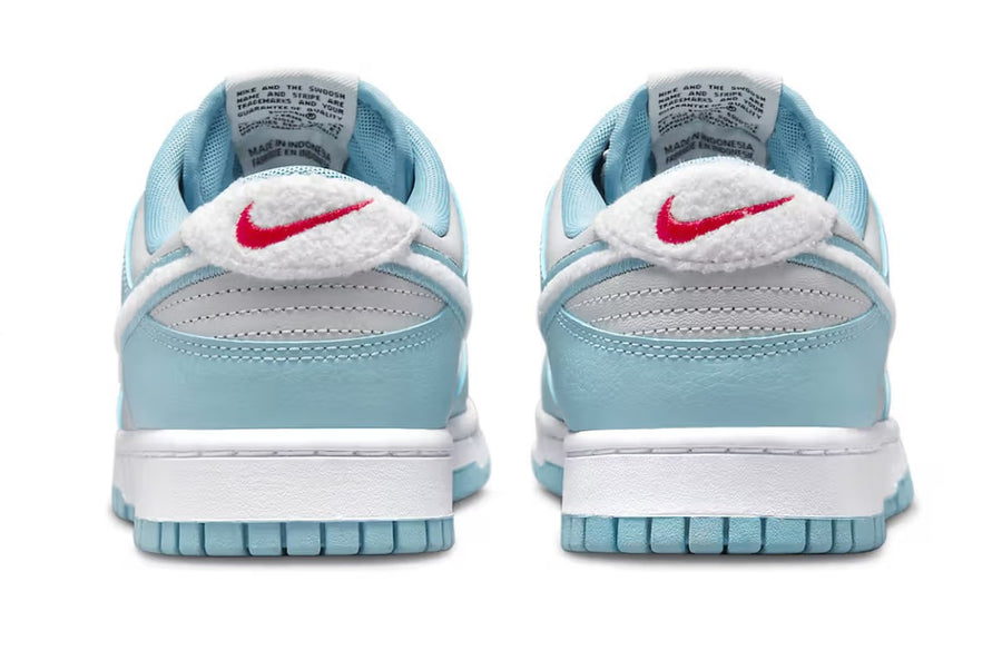 Nike Dunk Low Retro Fleece Swoosh Worn Blue Men's