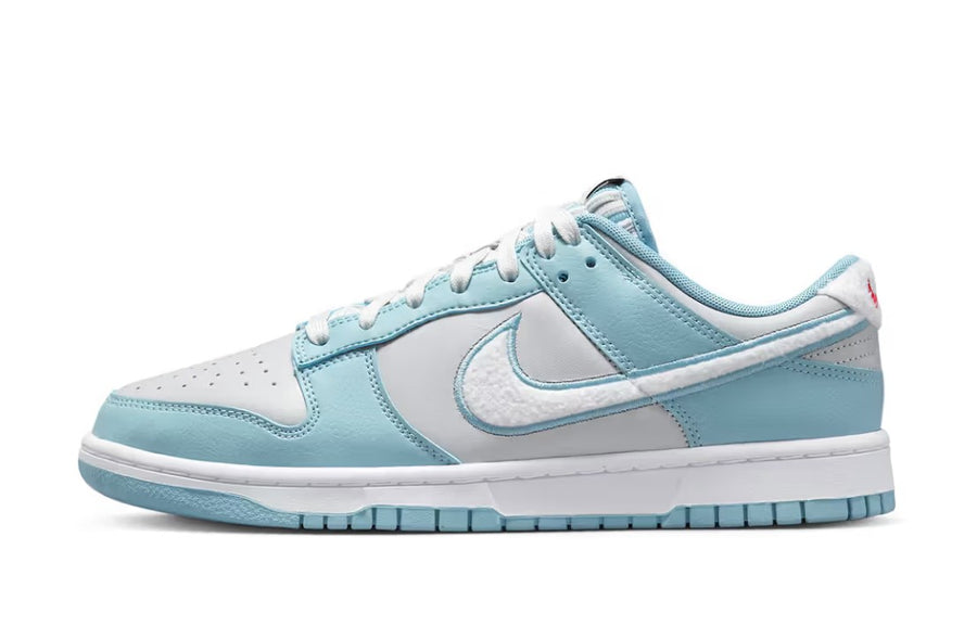 Nike Dunk Low Retro Fleece Swoosh Worn Blue Men's