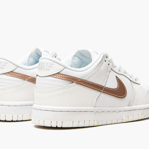 Nike Dunk Low White Gold Rose Pink (Gradeschool)