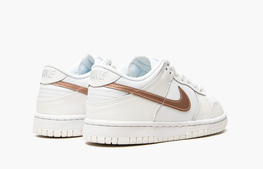 Nike Dunk Low White Gold Rose Pink (Gradeschool)