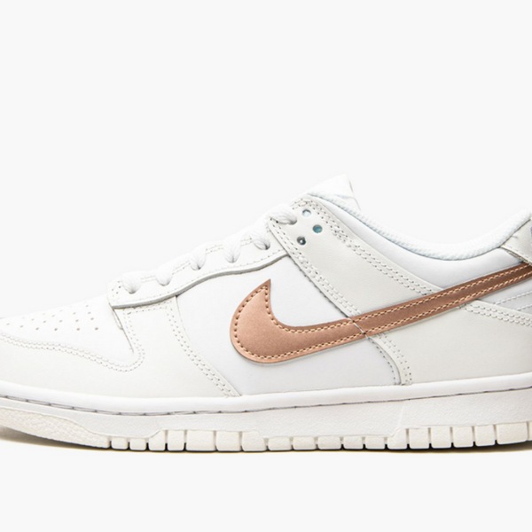Nike Dunk Low White Gold Rose Pink (Gradeschool)