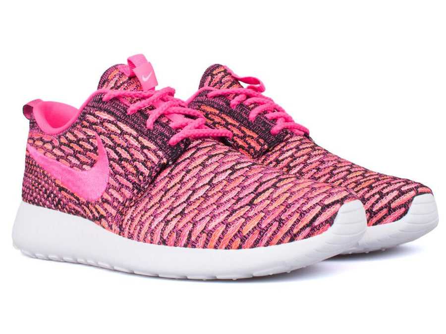 Nike Flyknit Rosherun Black Pink Women's - Pimp Kicks