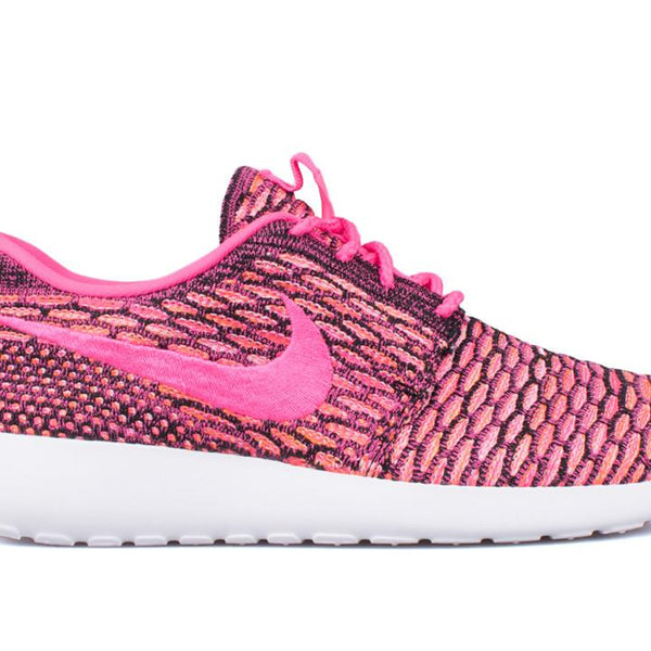Nike Flyknit Rosherun Black Pink Women's - Pimp Kicks