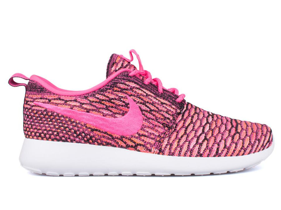 Nike Flyknit Rosherun Black Pink Women's - Pimp Kicks
