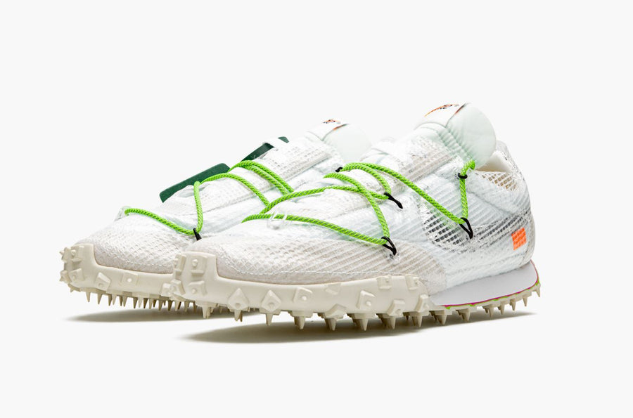 Nike Waffle Racer Off-White Electric Green Men's