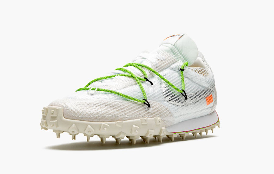 Nike Waffle Racer Off-White Electric Green Men's