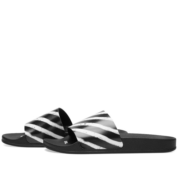 Off White Spray SLider Black Men's - Pimp Kicks