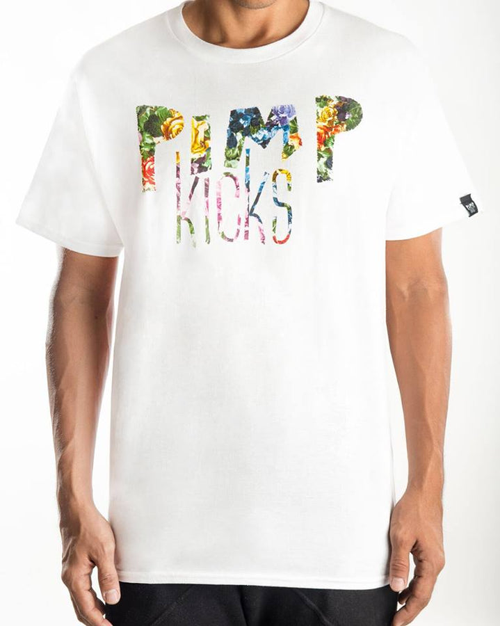 Pimp Kicks White Floral Shirt - Pimp Kicks