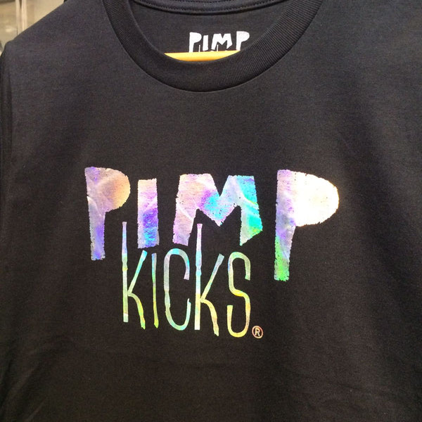 Pimp Kicks Black Hologram Shirt