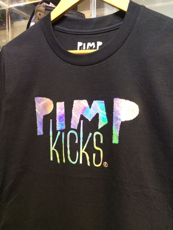 Pimp Kicks Black Hologram Shirt