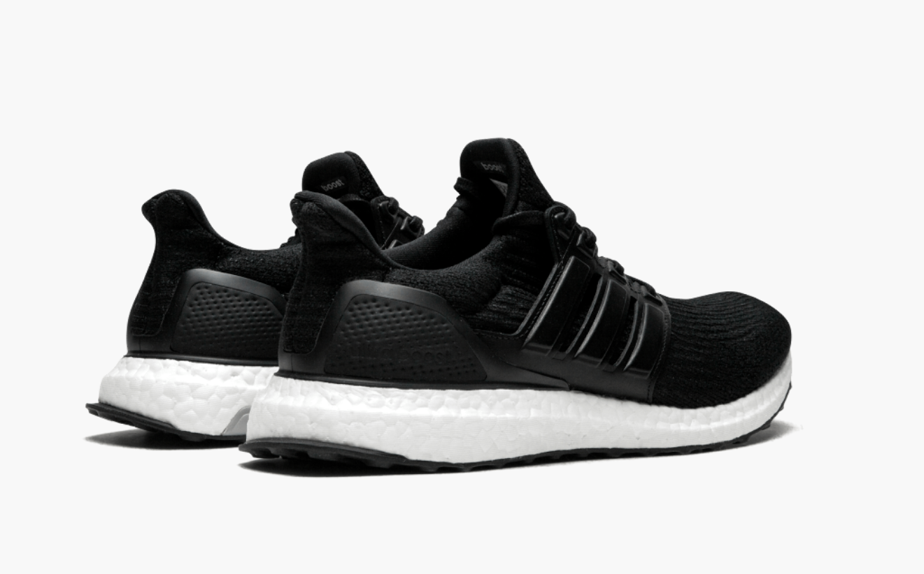 Ultra boost leather black hot sale