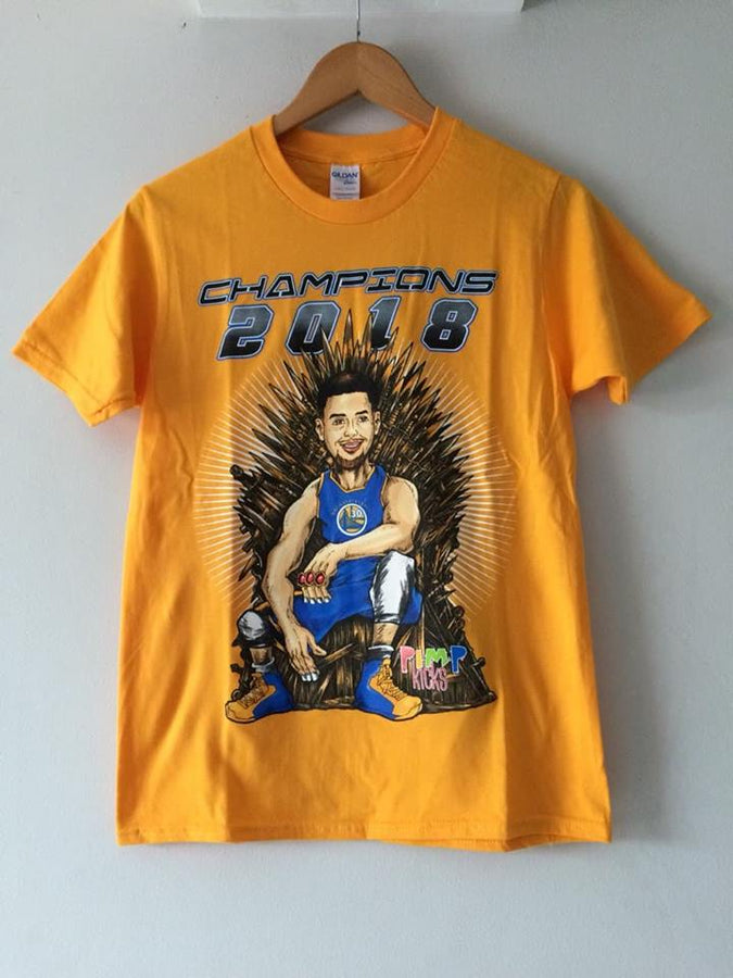Pimp Kicks Stephen Curry Yellow Champion Shirt - Pimp Kicks