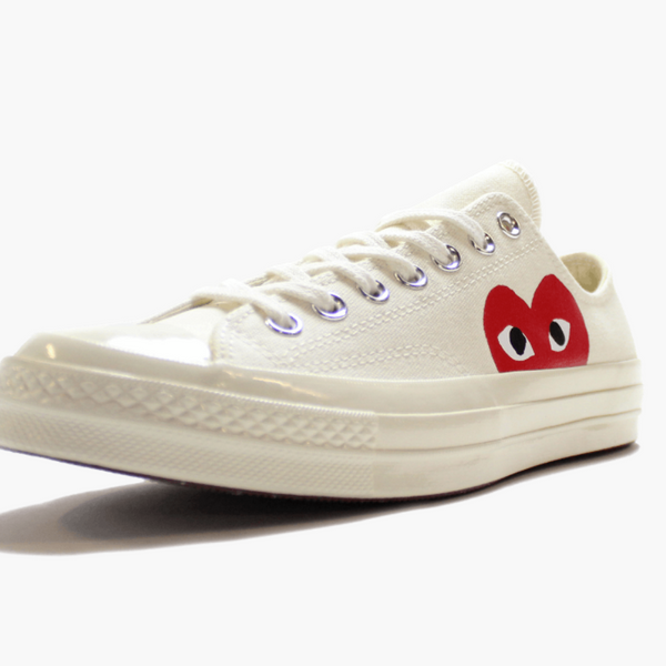 Converse X CDG Chuck Taylor All Star Low Play White Men's - Pimp Kicks