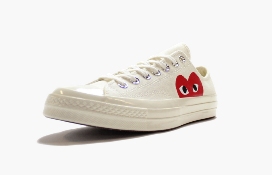 Converse X CDG Chuck Taylor All Star Low Play White Men's - Pimp Kicks